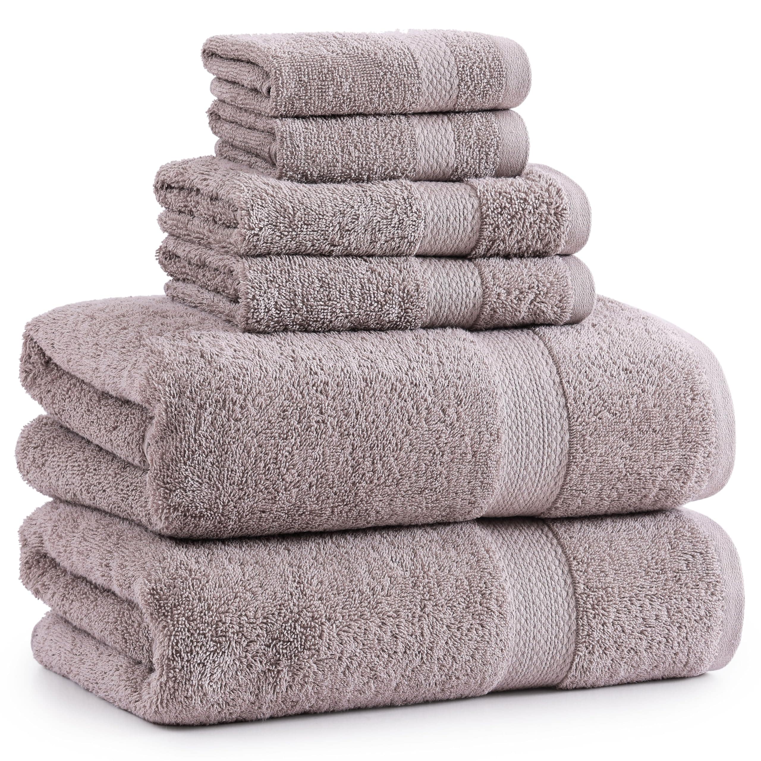 Juego De Toallas De Baño Lane Linen, 100% Algodón, 6 Unidades, Absorbente, Platino - Venta Internacional. $776