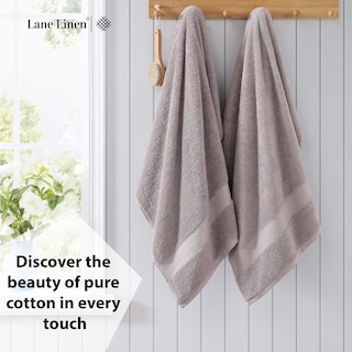 Foto 3 | Juego De Toallas De Baño Lane Linen, 100% Algodón, Paquete De 4 Unidades, 550 G/m², 70 X 140 Cm - Venta Internacional.