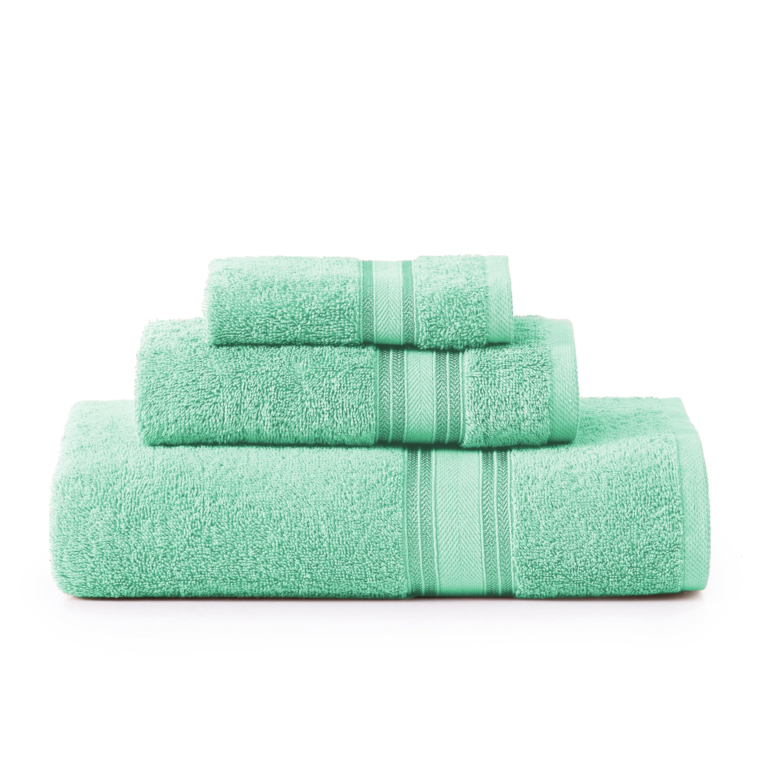 Juego De Toallas Lane Linen Luxury De 3 Piezas, 100% Algodón, Color Aqua Sky - Venta Internacional. $620