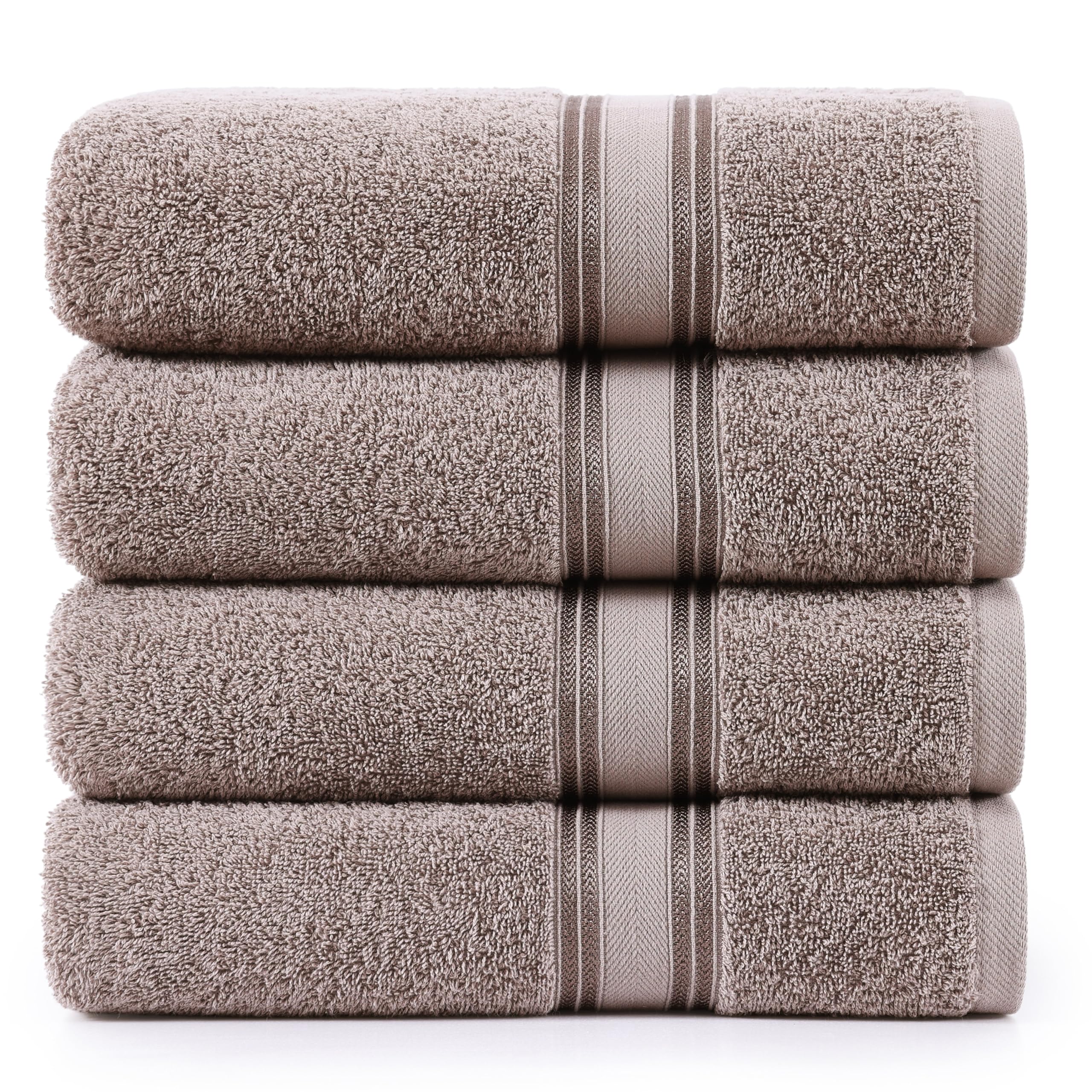 Juego De Toallas De Baño Lane Linen Platinum, 100% Algodón, 4 Piezas - Venta Internacional.