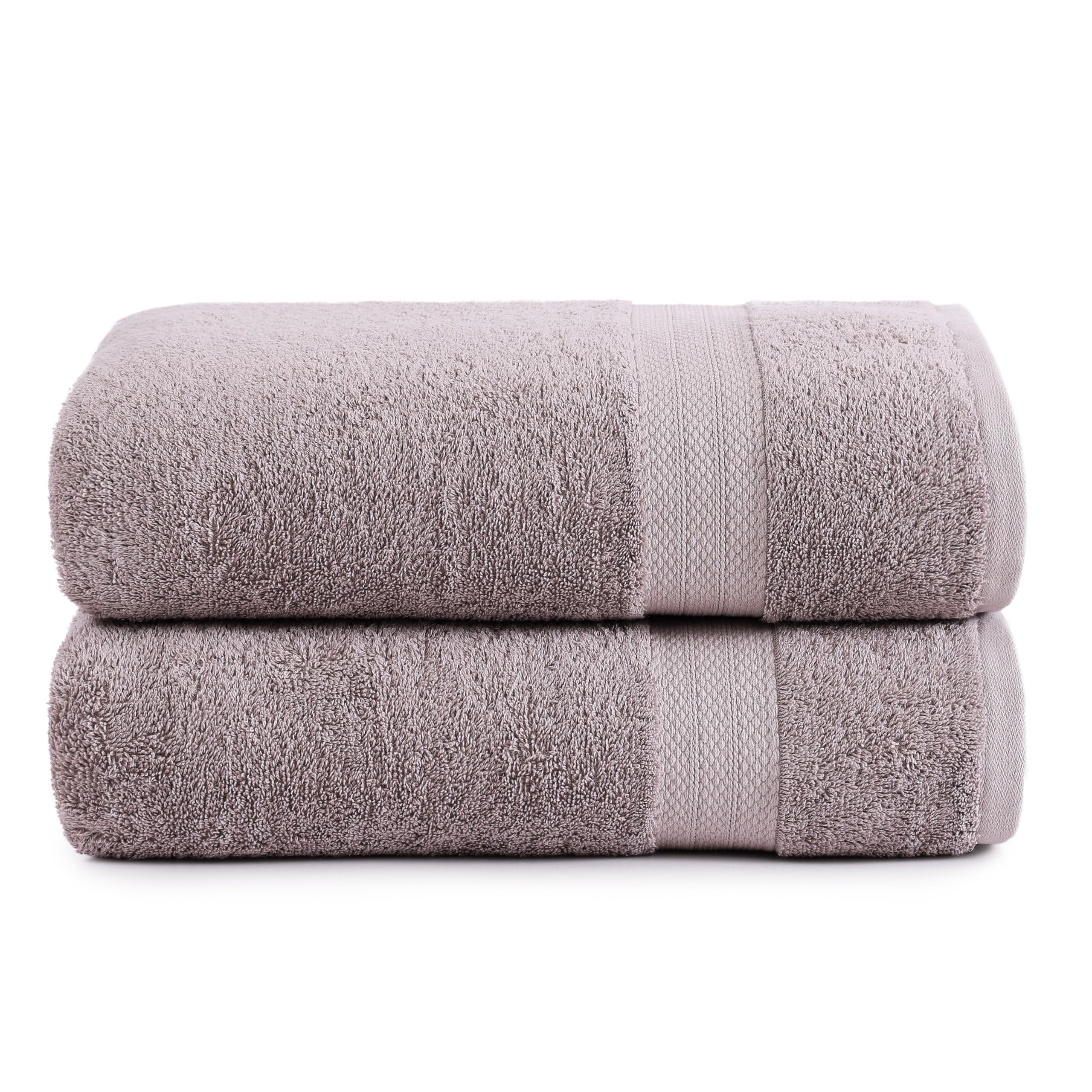 Juego De Toallas De Baño Lane Linen, 100% Algodón, 35 X 66 Cm, 2 Unidades, Color Platino - Venta Internacional. $821