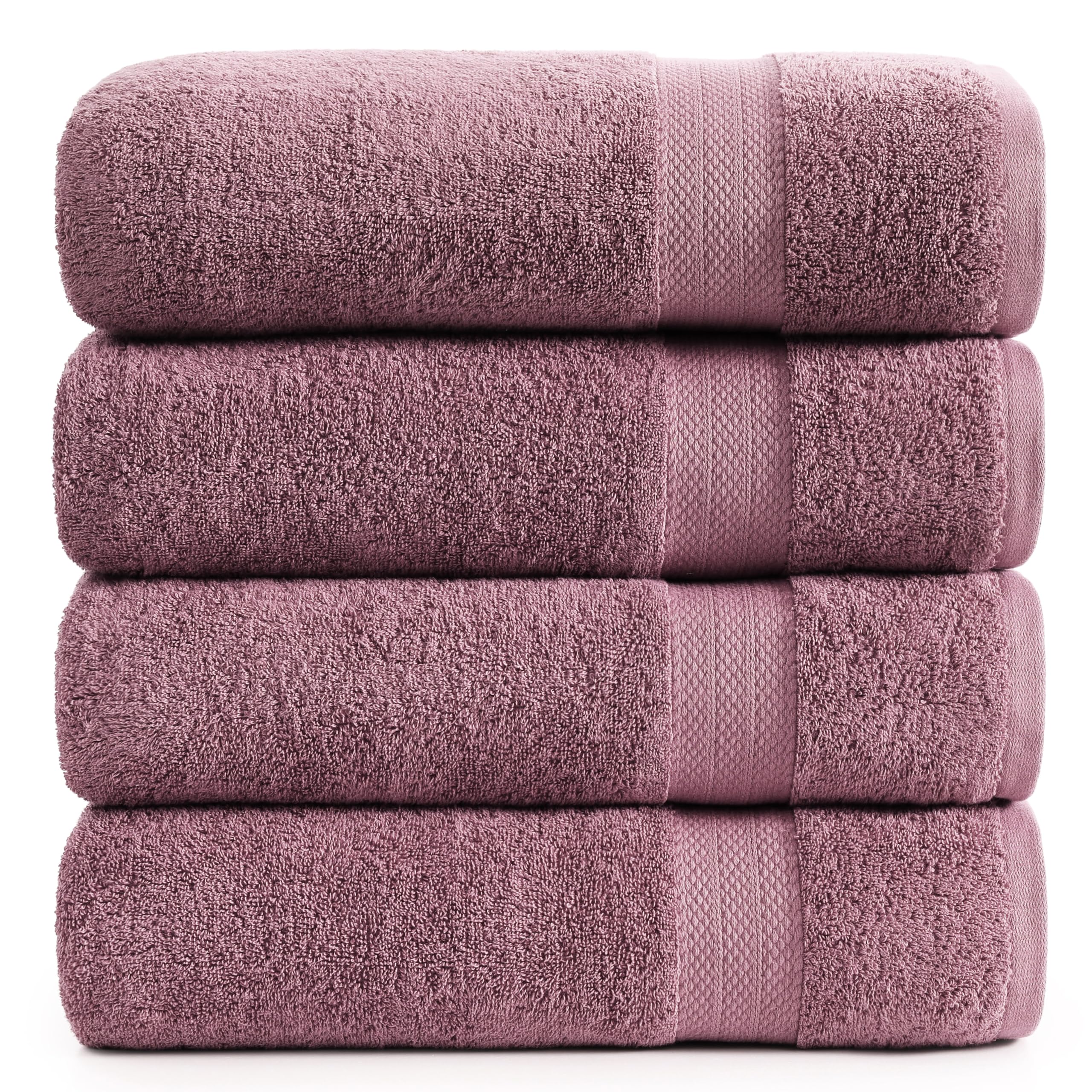 Toallas De Baño Lane Linen, 100% Algodón (paquete De 4), Ultrasuaves, 550 G/m² - Venta Internacional.