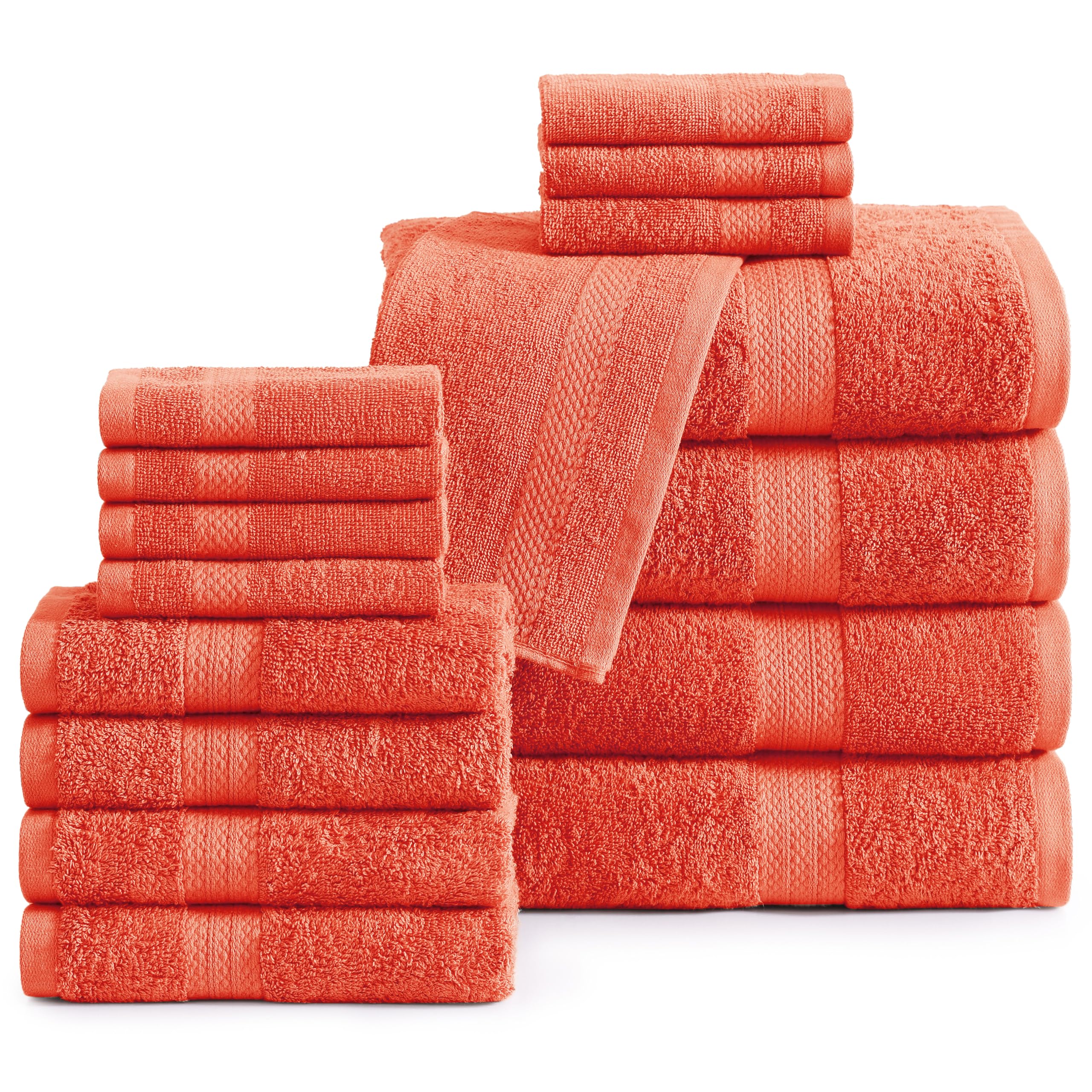Juego De Toallas De Baño Lane Linen, 16 Unidades, 100% Algodón, Muy Absorbente - Venta Internacional. $1,621
