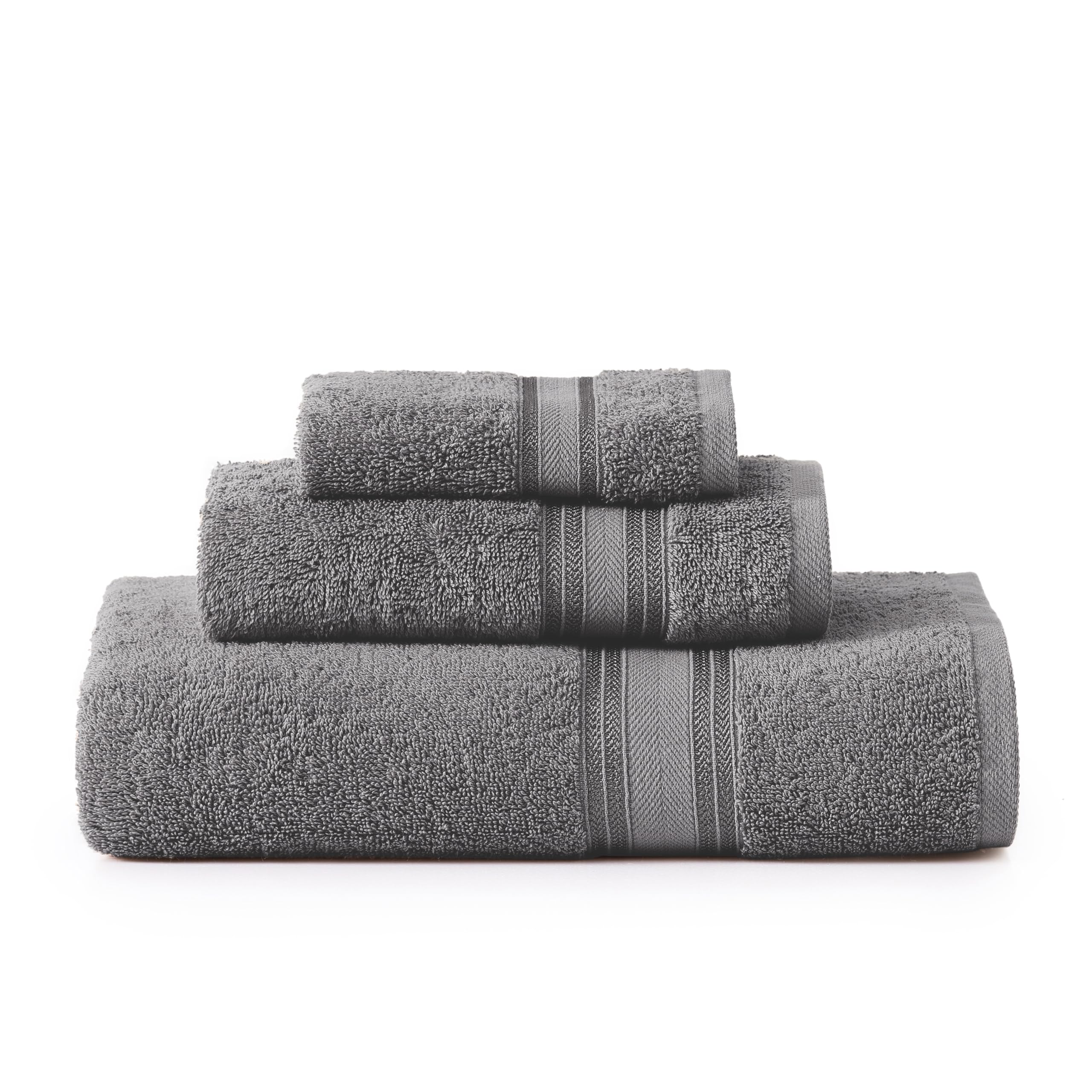 Juego De Toallas De Baño Lane Linen Luxury, 3 Piezas, 100% Algodón - Venta Internacional.