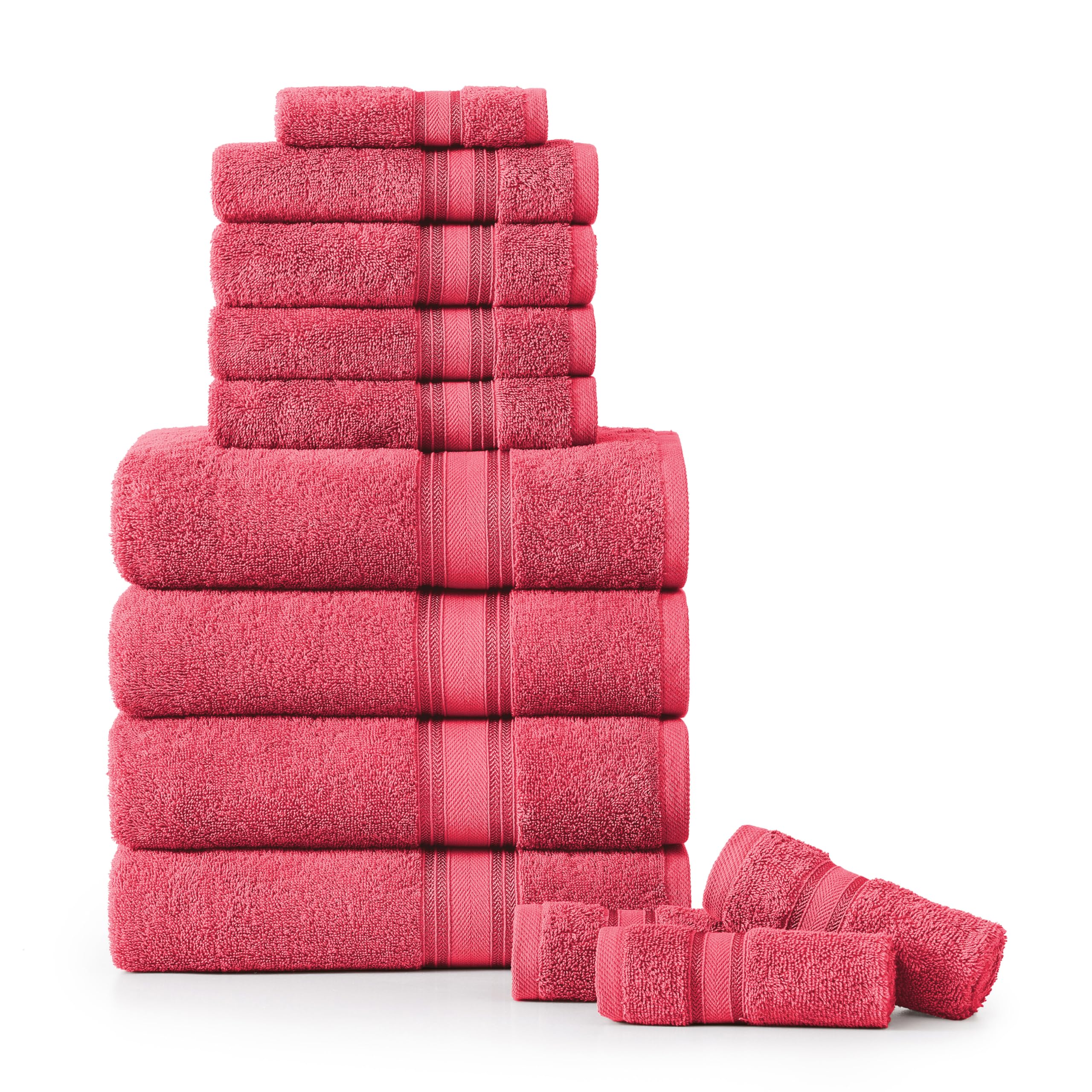 Juego De Toallas De Baño Lane Linen Luxury, 12 Piezas, 100% Algodón - Venta Internacional.