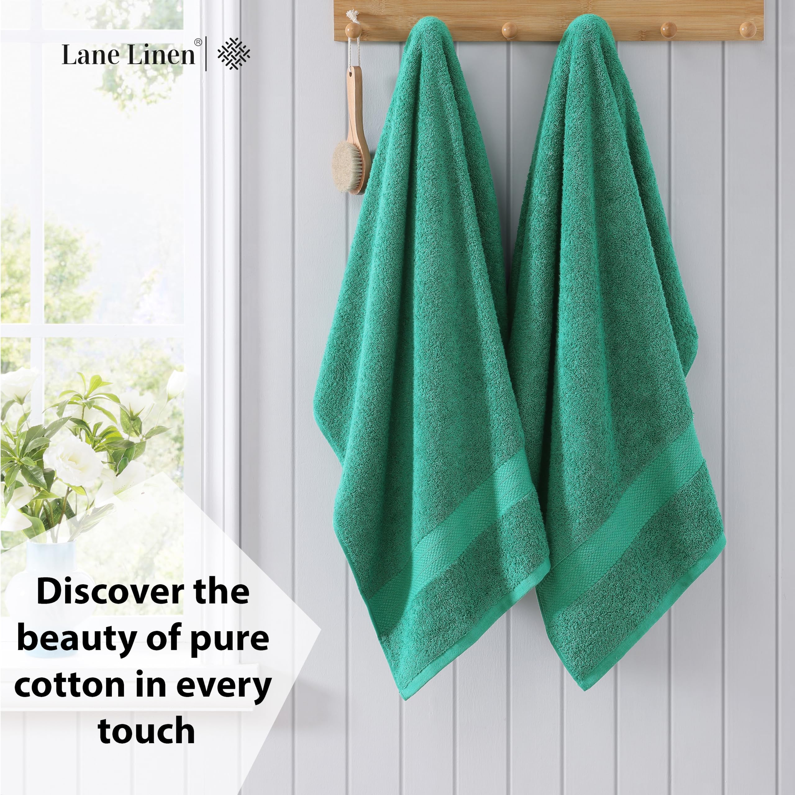 Foto 4 pulgar | Juego De Toallas De Baño Lane Linen, 100% Algodón, Paquete De 4 Unidades, Extra Grandes - Venta Internacional.