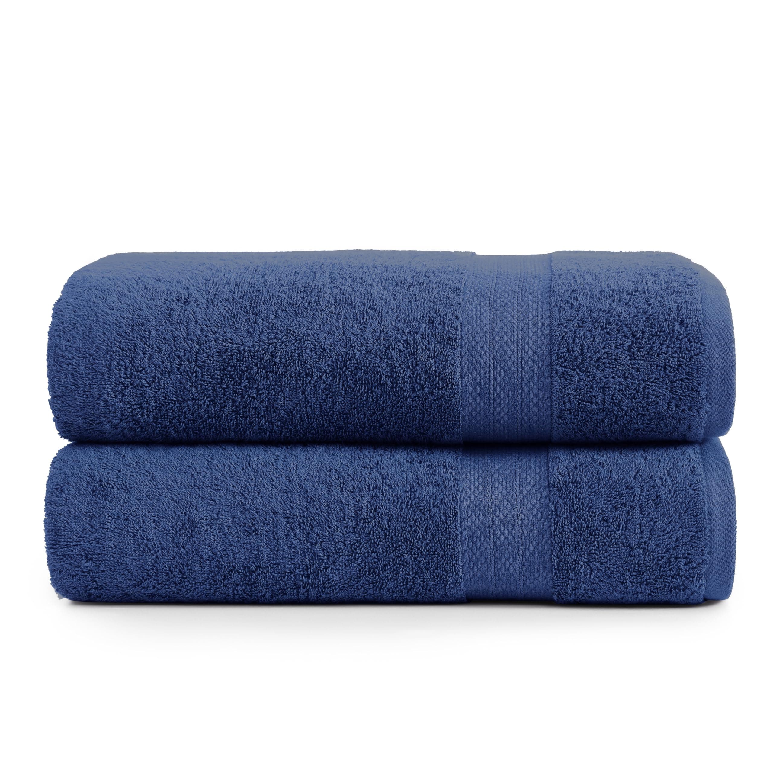 Juego De Toallas De Baño Lane Linen, 100% Algodón, 35 X 66 Cm, 2 Unidades, Color Azul Marino - Venta Internacional. $753