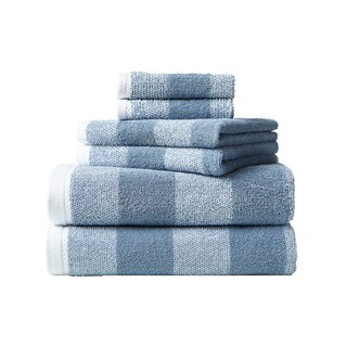 Foto 2 | Toallas De Baño Nautica Oak Lake Blue De 6 Piezas Muy Absorbentes - Venta Internacional.