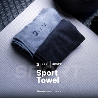 Foto 6 | Kit 5 Toallas Deportivas B Life de Microfibra Negro y Gris Absorbentes Secado Rápido