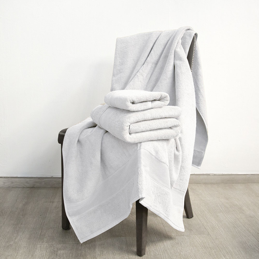 Foto 6 | Set De 3 Toallas De Algodón Blanco