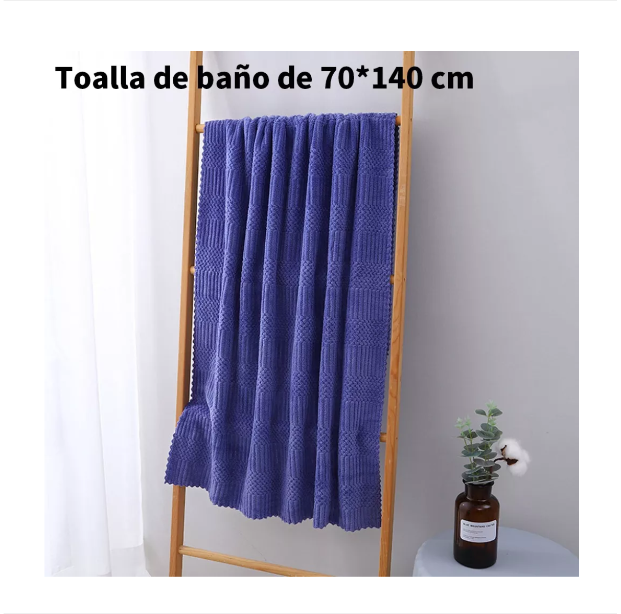 Foto 5 pulgar | 4 Pzs Juego Toalla Baño,lana Coral Suave De Alta Densidad Rosa/morado Belug