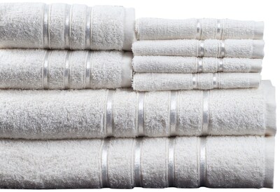 Foto 1 | Juego De Toallas De Baño Lavish Home, 100% Algodón Afelpado, 650 G/m², Color Blanco - Venta Internacional.