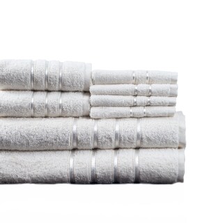 Foto 2 | Juego De Toallas De Baño Lavish Home, 100% Algodón Afelpado, 650 G/m², Color Blanco - Venta Internacional.