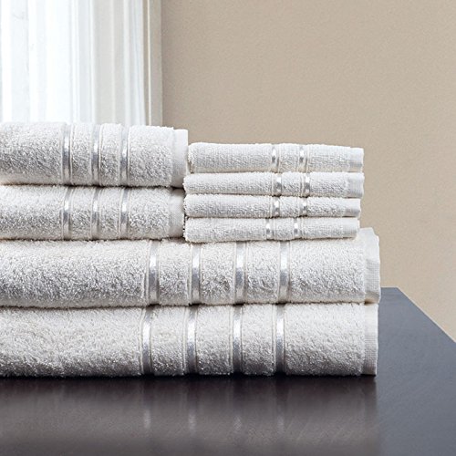 Foto 4 pulgar | Juego De Toallas De Baño Lavish Home, 100% Algodón Afelpado, 650 G/m², Color Blanco - Venta Internacional.