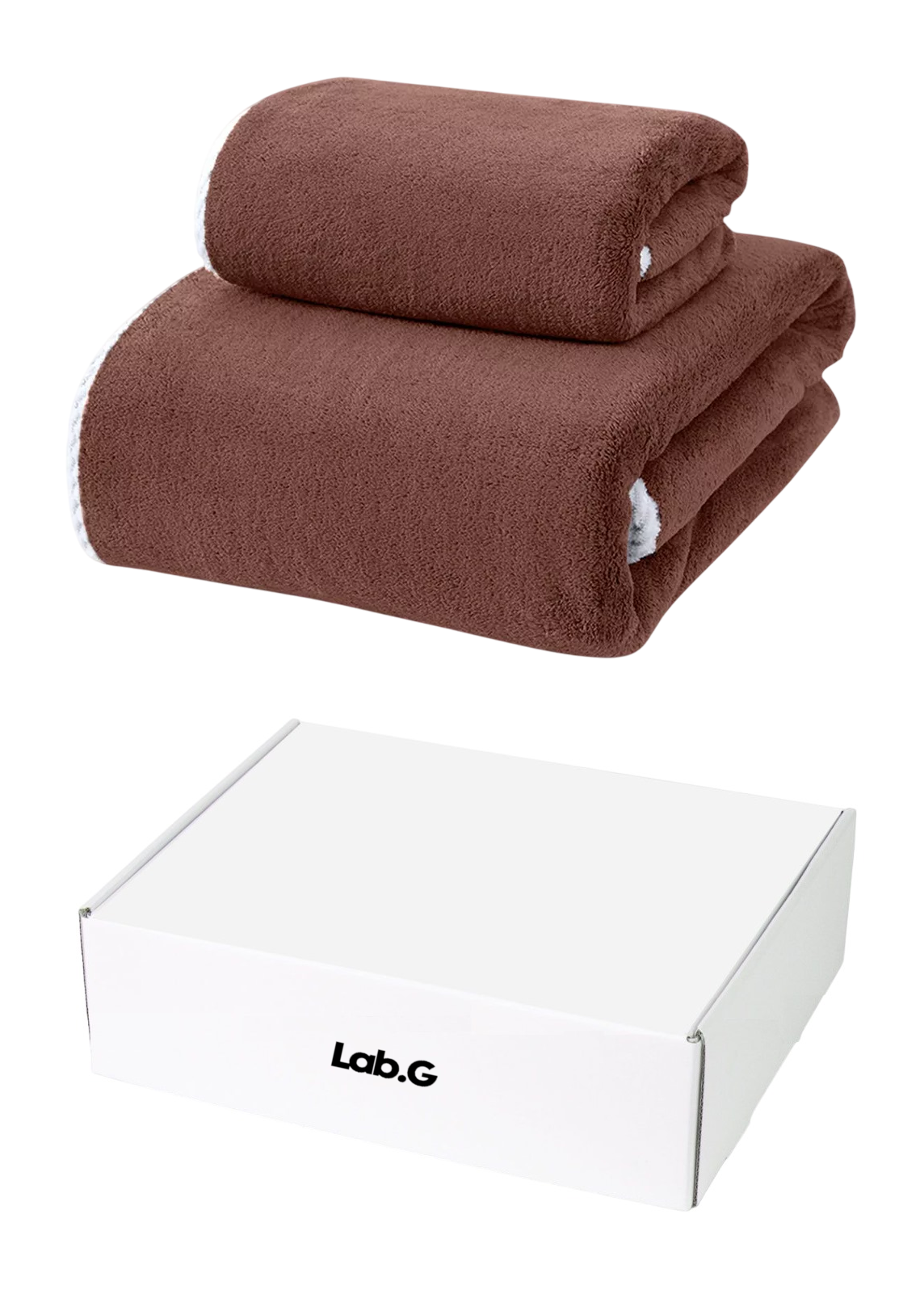 Toalla De Baño Grande Lana Coral Suave 150 X 80 Cm Y 40 X 80 Cm 760 G 2 Pcs Marrón