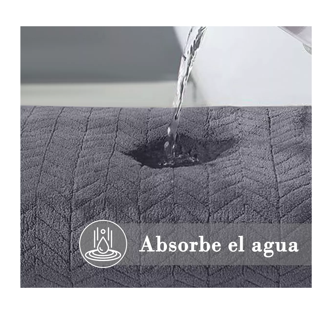Foto 3 pulgar | Toallas De Baño Completo Grande 70 × 140 Cm 3 Piezas, Gris Oscuro Café Oscuro, Verde