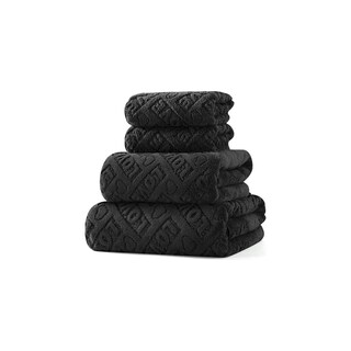 Foto 1 | Toallas De Baño Completo, Juego 4 Piezas Eo Safe Imports Esi-18915 Negro