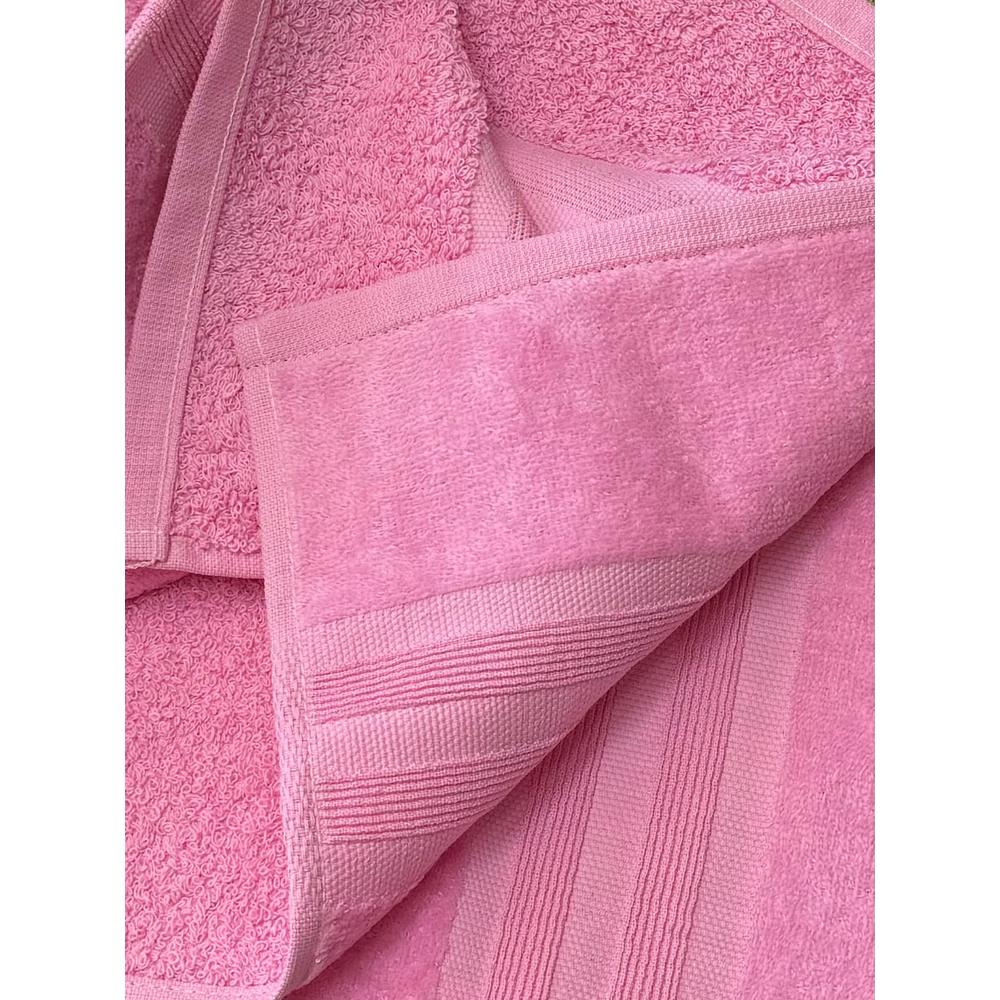 Foto 5 pulgar | Toalla Gamuza Medio Baño Rosa 70x140