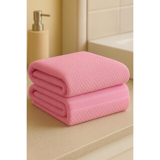 Foto 5 | Toalla Gamuza Medio Baño Rosa 70x140
