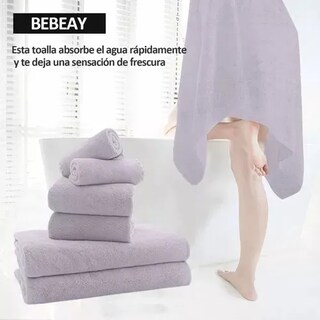 Foto 4 | Juego De Toallas Xtellar De Baño 6 Piezas Coral Suave Para Hogar Spa