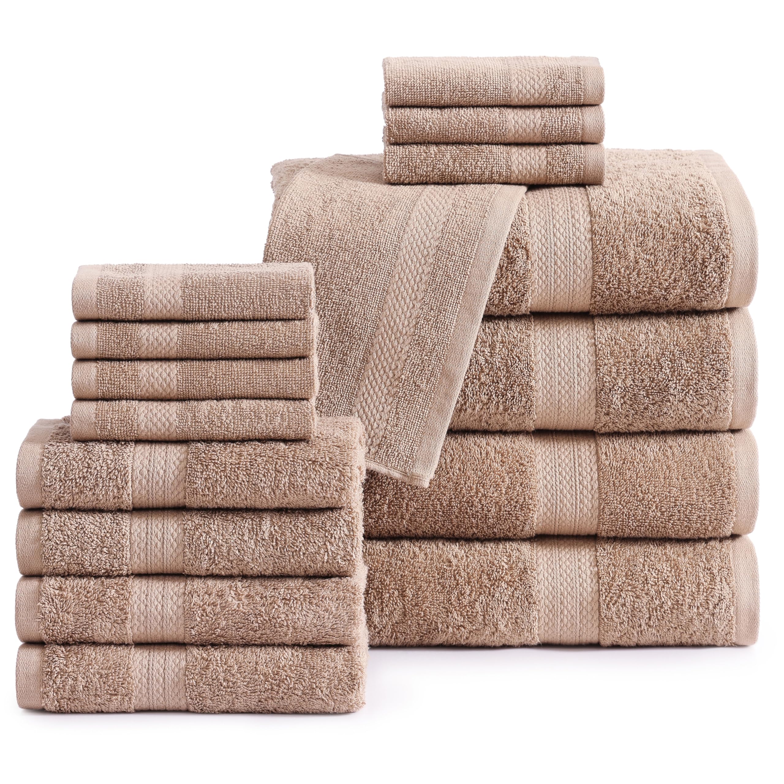 Foto 1 | Juego De Toallas De Baño Lane Linen  100% Algodón Mercerizado  16 Piezas - Venta Internacional.