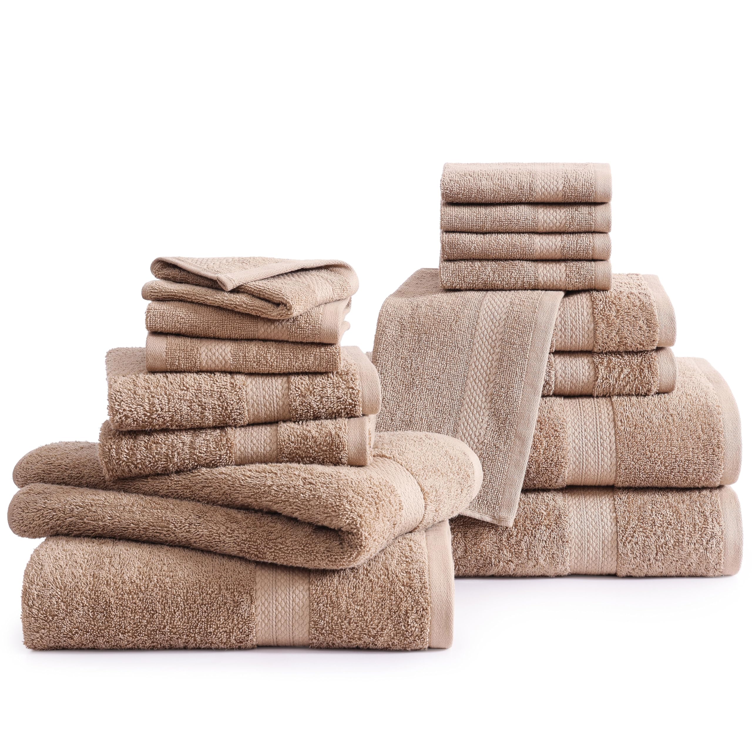 Foto 2 | Juego De Toallas De Baño Lane Linen  100% Algodón Mercerizado  16 Piezas - Venta Internacional.