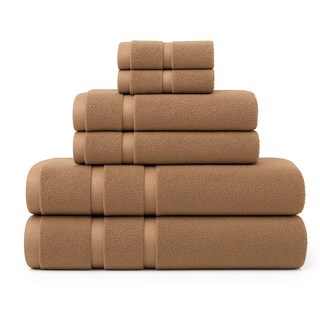 Foto 1 | Juego De 6 Toallas De Microfibra Suaves Y Absorbentes Moka| Cuerpo Manos Y Facial | Kyuden Home