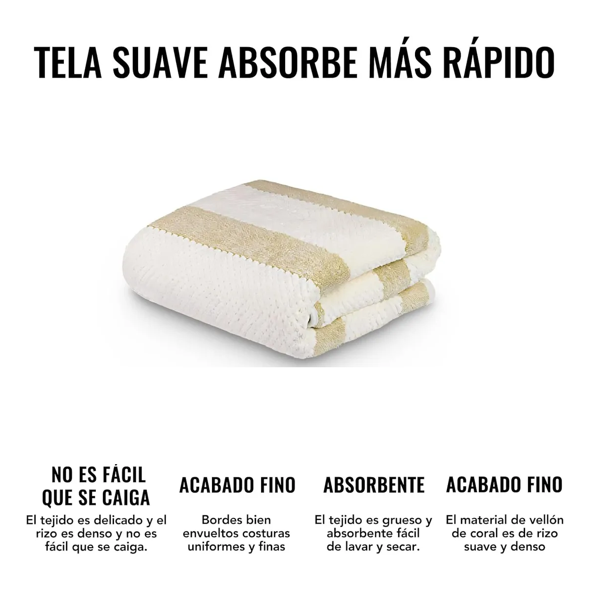 Foto 3 pulgar | ''4pcs Toallas Para Baño Belug Grandes Juego De Toalla Baño 140*70cm Amarillo Blanco ''