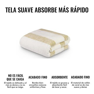Foto 2 | ''4pcs Toallas Para Baño Belug Grandes Juego De Toalla Baño 140*70cm Amarillo Blanco ''