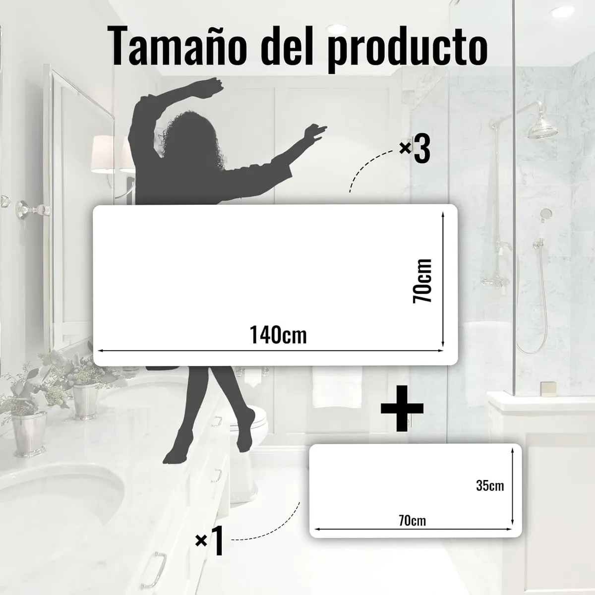 Foto 4 pulgar | ''4pcs Toallas Para Baño Belug Grandes Juego De Toalla Baño 140*70cm Amarillo Blanco ''