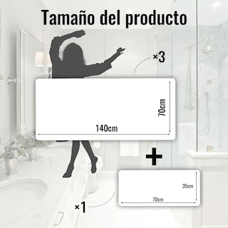 Foto 3 | ''4pcs Toallas Para Baño Belug Grandes Juego De Toalla Baño 140*70cm Amarillo Blanco ''