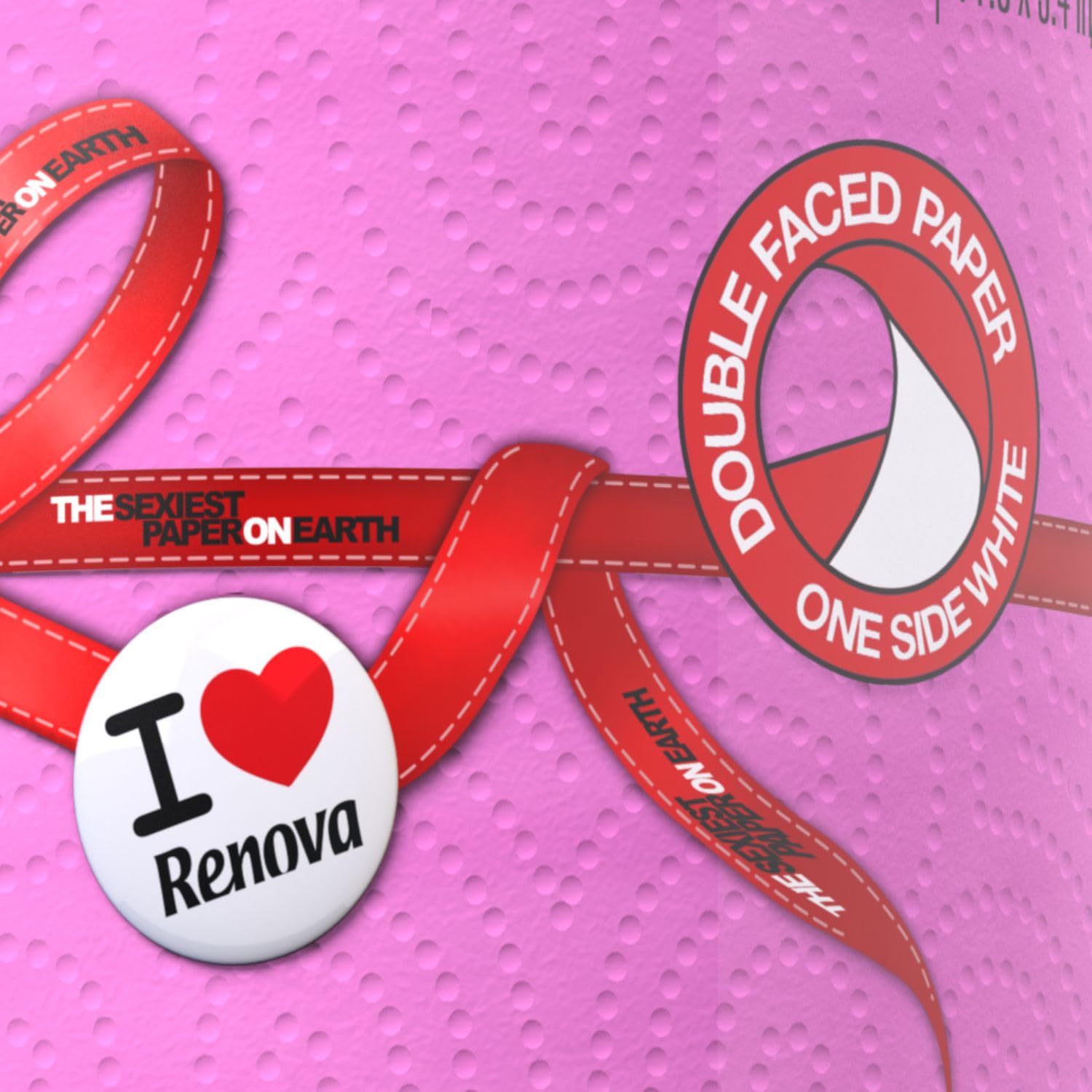 Foto 2 | Toalla De Papel Renova Pink Jumbo  Rollo De 2 Capas  120 Hojas - Venta Internacional.