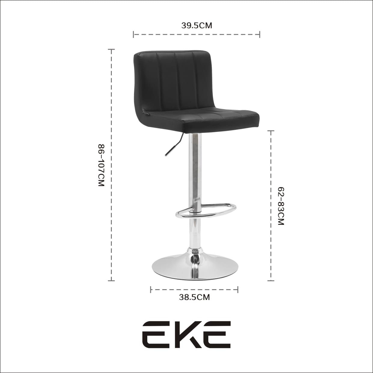 Foto 5 pulgar | Banco Respaldo Alto Eke Life Home Negro