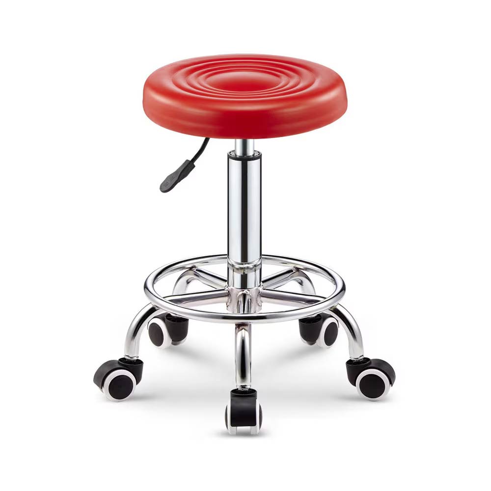 Foto 1 | Taburete Giratorio Ilios Innova Ajustable con Ruedas Rojo