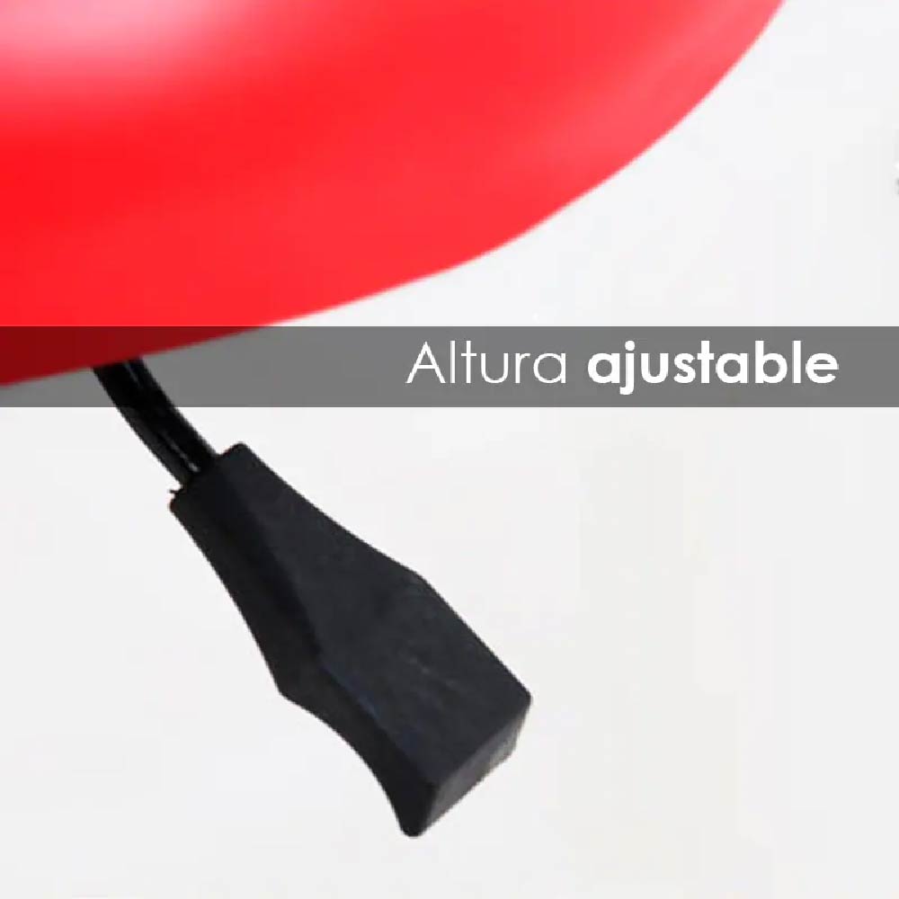Foto 7 pulgar | Taburete Giratorio Ilios Innova Ajustable con Ruedas Rojo
