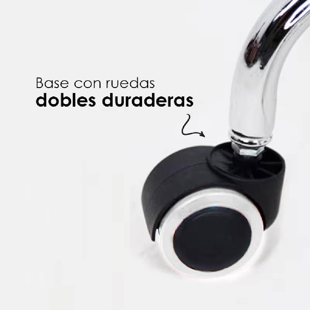 Foto 7 | Taburete Giratorio Ilios Innova Ajustable con Ruedas Rojo