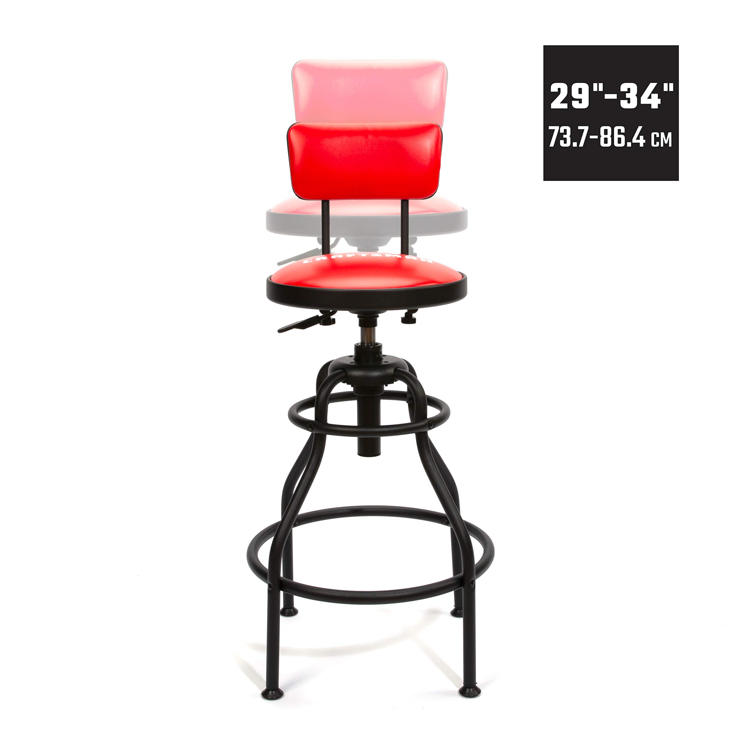 Foto 7 pulgar | Taburete Work Shop Craftsman, Altura Ajustable De 29 A 34 Pulgadas - Venta Internacional.