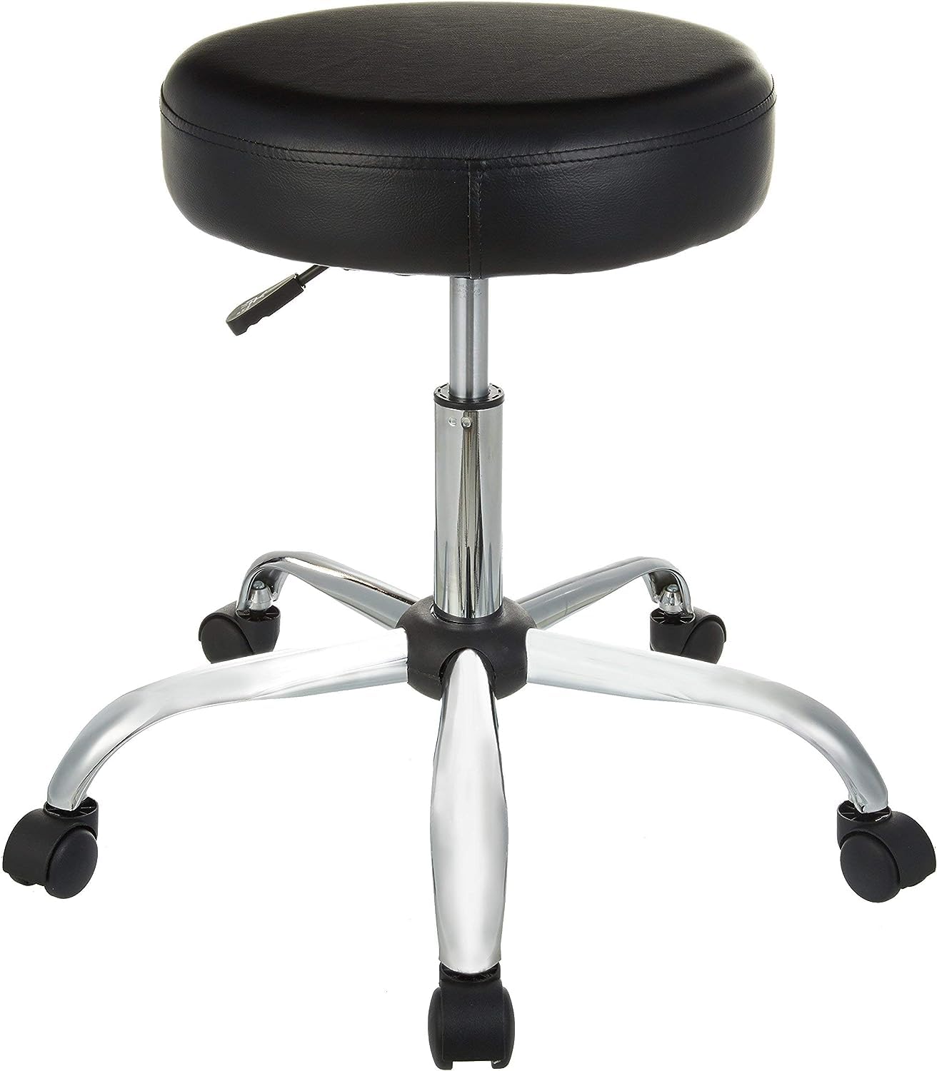 Foto 2 pulgar | Taburete De Bar Drafting Spa Con Ruedas Amazon Basics, Negro - Venta Internacional.
