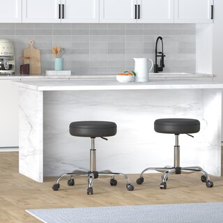 Foto 2 | Taburete De Bar Drafting Spa Con Ruedas Amazon Basics, Negro - Venta Internacional.