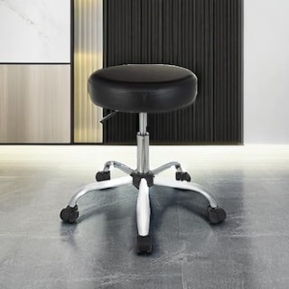 Foto 5 | Taburete De Bar Drafting Spa Con Ruedas Amazon Basics, Negro - Venta Internacional.