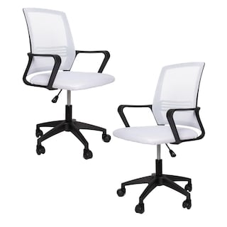 Foto 1 | Set 2 Sillas Ergonómica Big Room Giratoria color Blanco