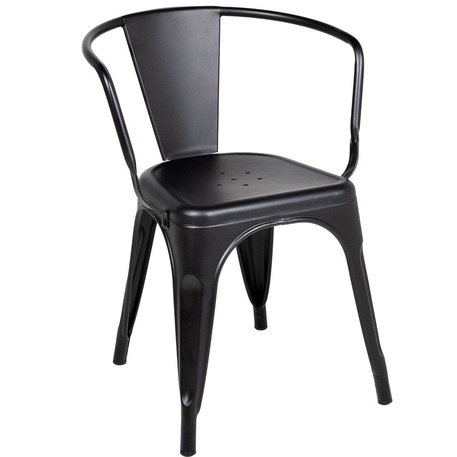 Silla Tolix KingsHouse 300632 color Negro con Descansabrazos