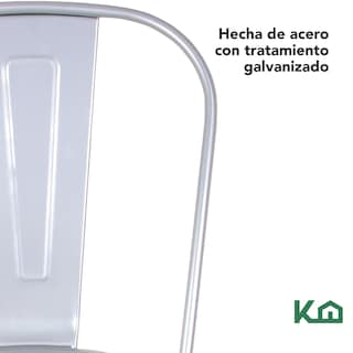 Foto 6 | Sillas Tolix KingsHouse COMBO-KH-41 color Plata 4 Piezas