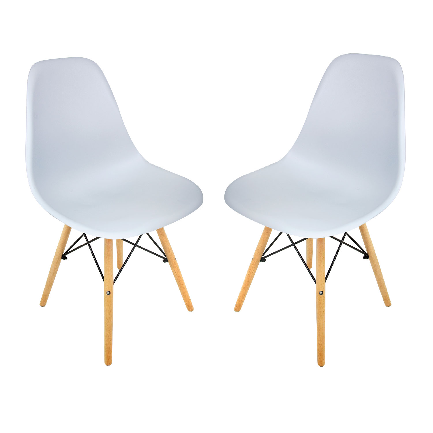 Foto 2 pulgar | Silla Eames KingsHouse COMBO-KH-24 color Gris 2 Piezas