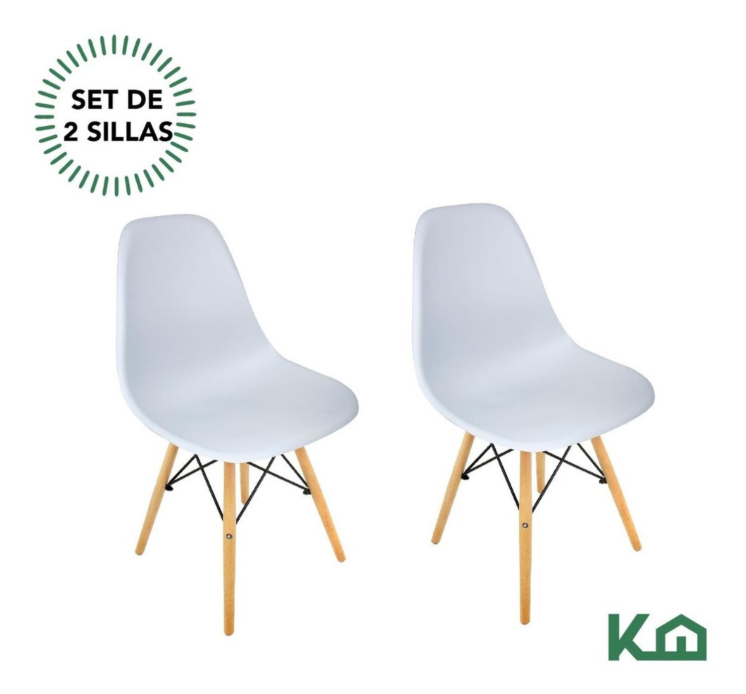 Foto 5 pulgar | Silla Eames KingsHouse COMBO-KH-24 color Gris 2 Piezas