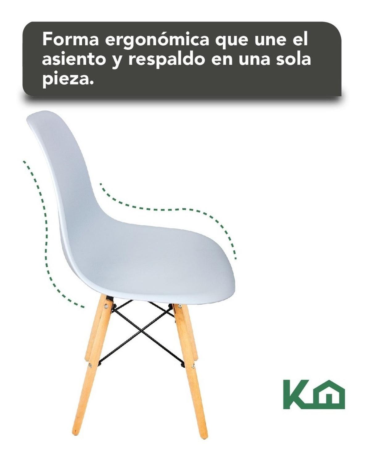 Foto 8 pulgar | Silla Eames KingsHouse COMBO-KH-24 color Gris 2 Piezas