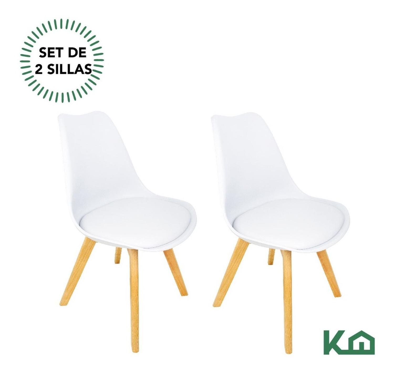 Foto 5 pulgar | Silla Eames KingsHouse COMBO-KH-12 color Blanco 2 Piezas