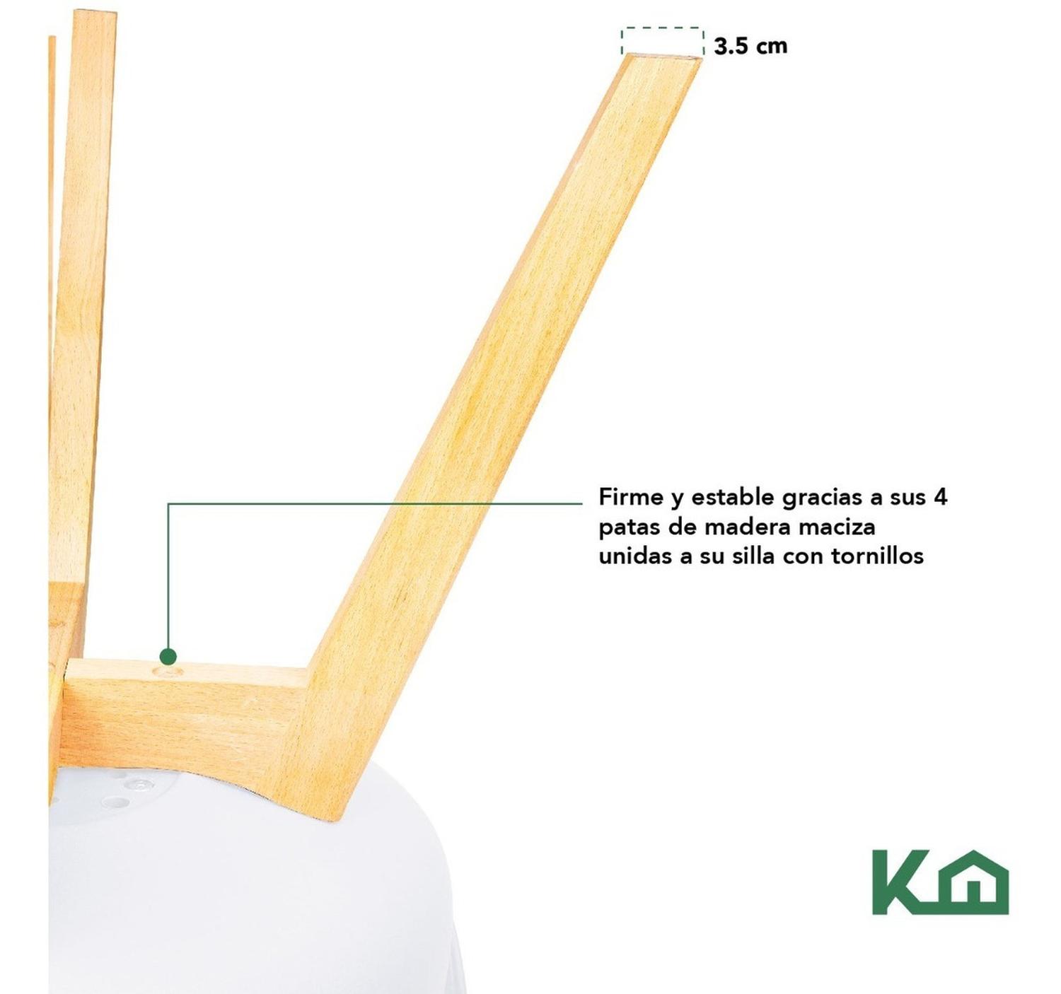 Foto 7 pulgar | Silla Eames KingsHouse COMBO-KH-12 color Blanco 2 Piezas