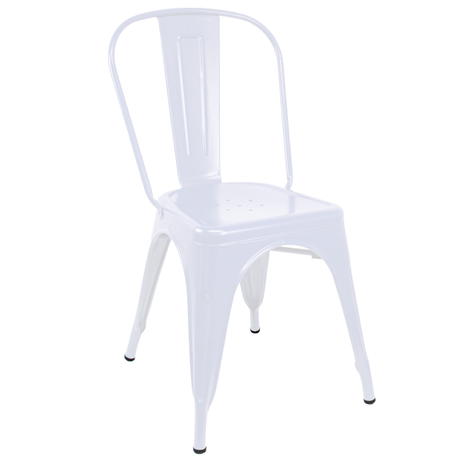 Foto 1 | Silla Tolix KingsHouse 300248 color Blanco de Metal Vintage Minimalista Moderna Comedor Hogar