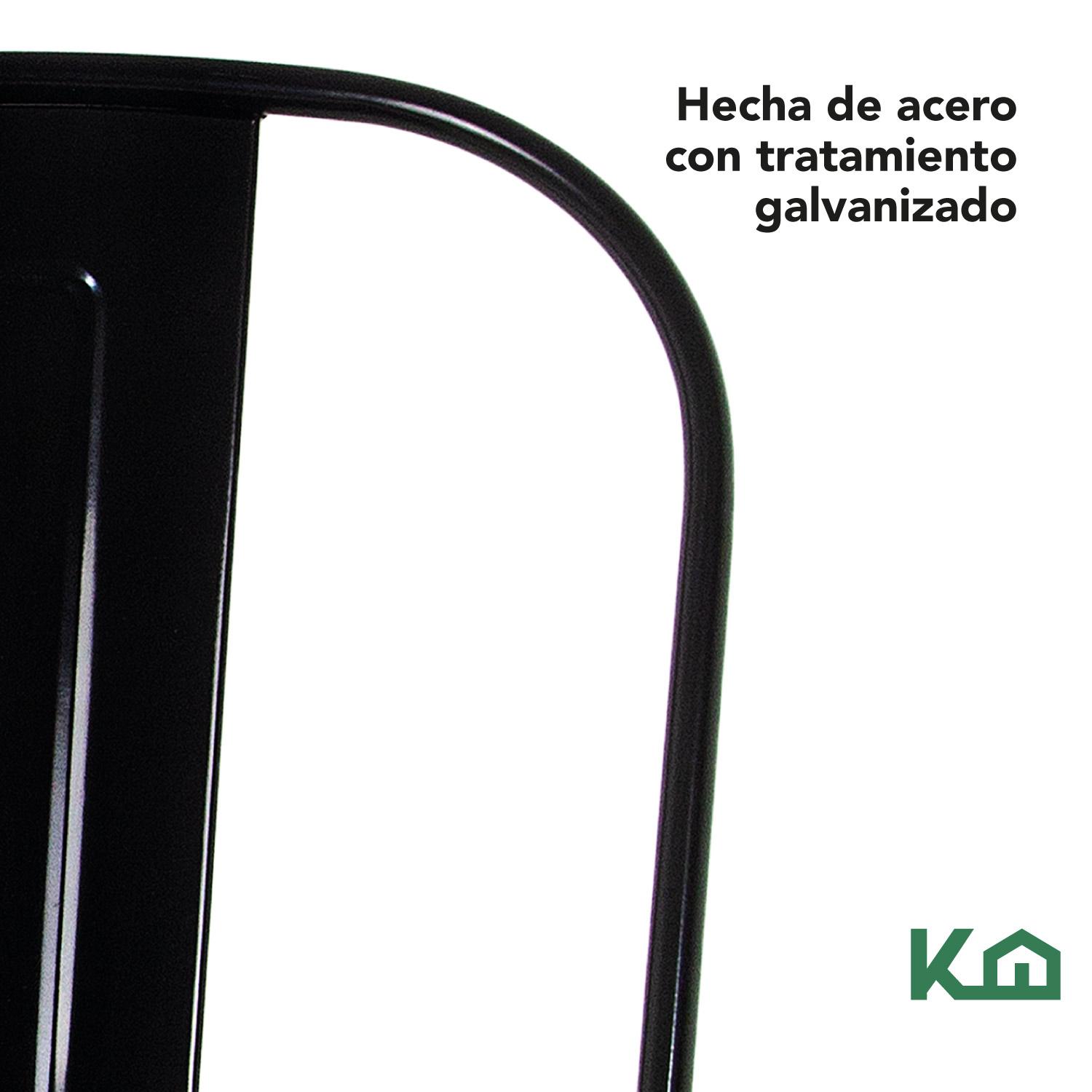 Foto 7 pulgar | Sillas Tolix KingsHouse COMBO-KH-39 color Negro 4 Piezas